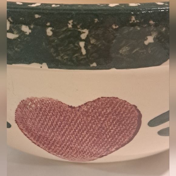 Brothers Pottery Norwich Ontario Ceramic Bowl Hand Painted Spongeware. - Picture 3 of 7